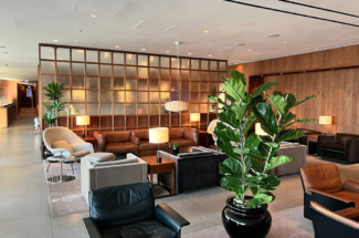 Cathay Pacific Business lounge Heathrow plants