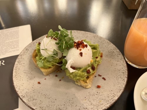 Park Hyatt Vienna avocado toast