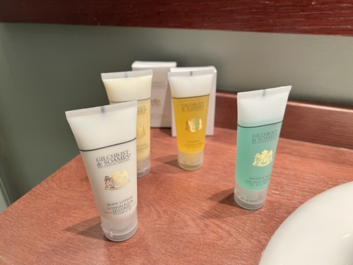 Gibraltar Rock Hotel toiletries