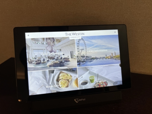 Westin London City room tablet