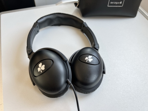 Aer Lingus A330 business class headphones