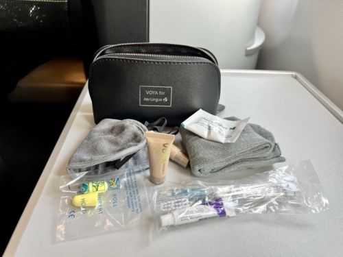 Aer Lingus A330 business class voya amenity kit