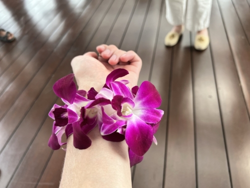 Phulay Bay Ritz Carlton Reserve orchid bracelet