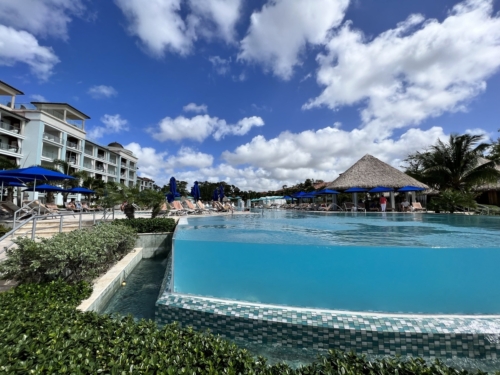 Sandals Royal Barbados inifinity pool edge