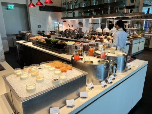 St Regis Bangkok breafkast buffet juice