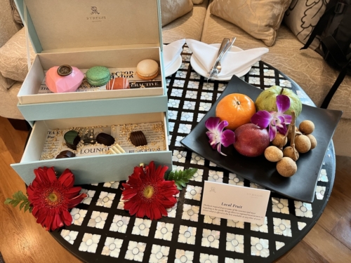 St Regis Bangkok welcome amenity