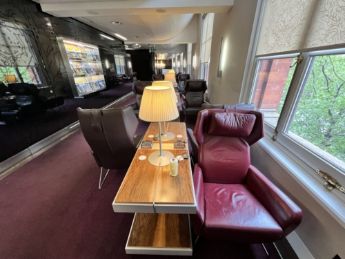 Eurostar Business Premier lounge St Pancras armchair