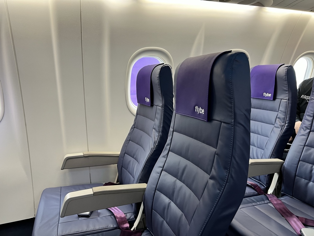 Flybe seat closeup