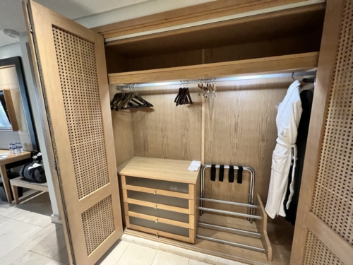 Ritz-Carlton Abama villa wardrobe