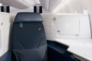 Air France new business class window