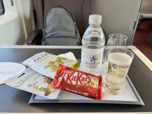 Eurostar Business Premier snacks