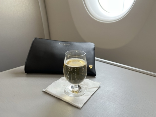 Malaysia Airlines A350 amenity kit drink