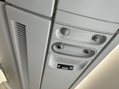 Malaysia Airlines A350 overhead vents