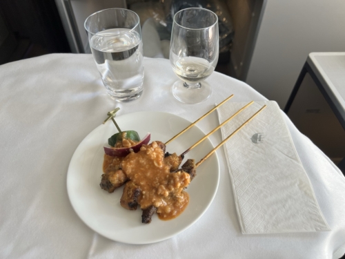 Malaysia Airlines A350 satay