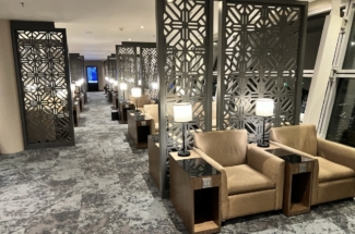 Malaysia Airlines Golden Lounge Sattelite window seating