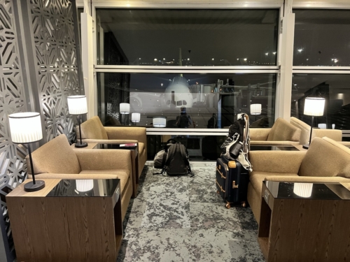 Malaysia Airlines Golden Lounge Sattelite window seats