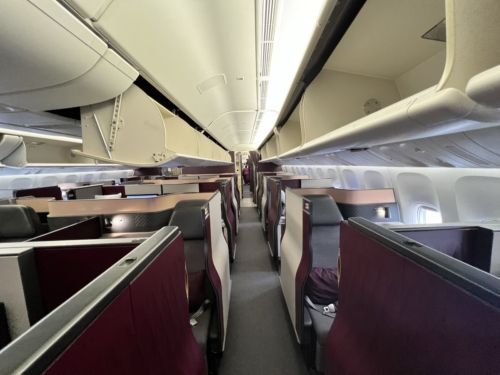 Qatar Airways Qsuite cabin