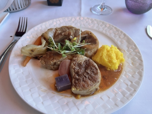 Qatar Airways Qsuite osso bucco