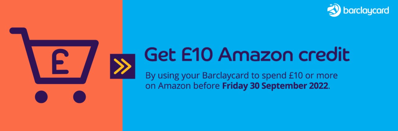 Amazon £10 Barclaycard offer