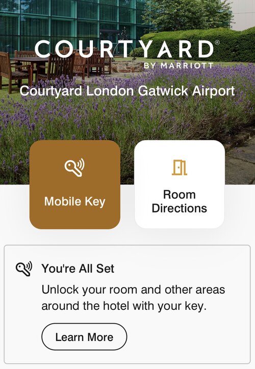 How does Marriott mobile key work?