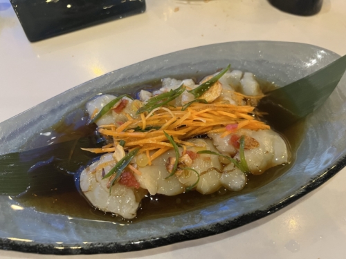 W Kuala Lumpur Flock scallop sashimi