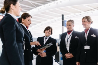 British Airways customer service staff