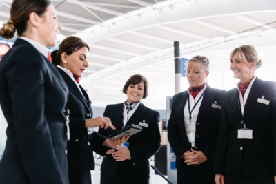 British Airways customer service staff