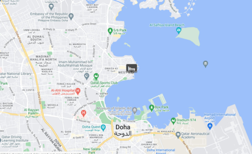 Sheraton Grand Doha location