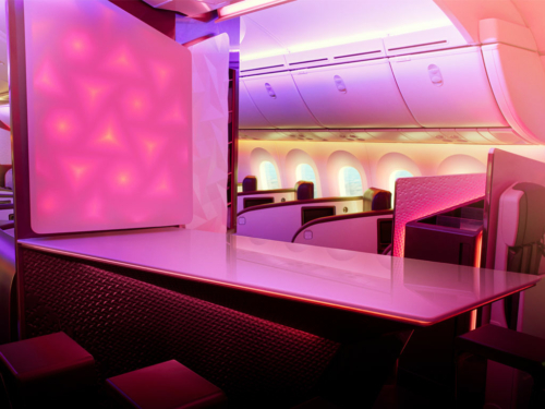 Virgin Atlantic 787 Upper Class bar