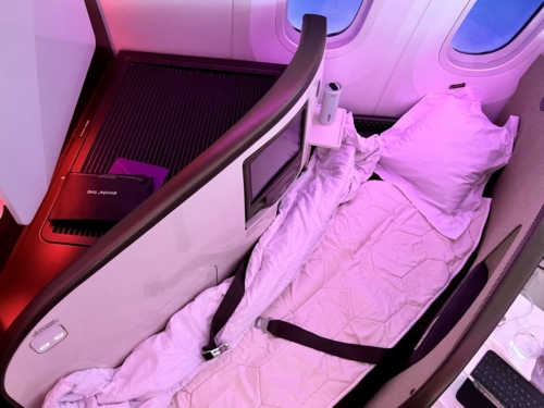 Virgin Atlantic 787 Upper Class bed