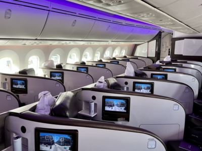 Virgin Atlantic 787 Upper Class cabin