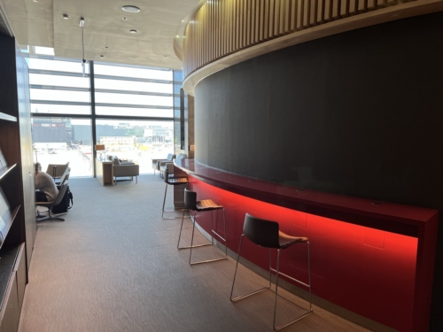 Air Canada Maple Leaf Lounge Heathrow bar stools