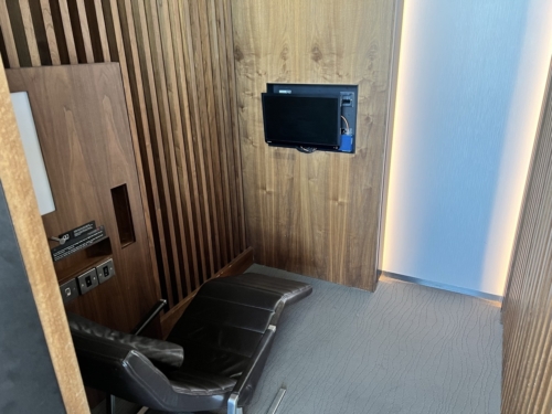 Air Canada Maple Leaf Lounge Heathrow nap nook