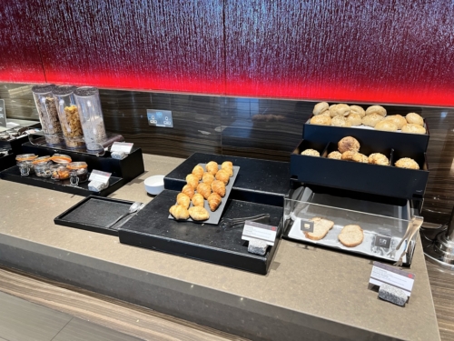 Air Canada Maple Leaf Lounge Heathrow pastries