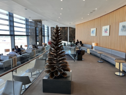 Air Canada Maple Leaf Lounge Heathrow pinecone