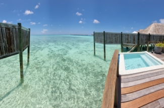 Conrad Maldives Rangali overwater villa privacy fence