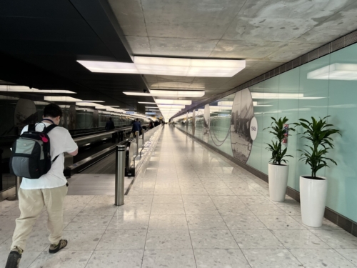 Heathrow Terminal 2B walkway