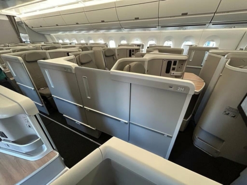 Iberia's new business class seat with a door