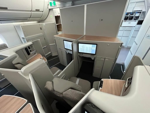 Iberia's new business class seat with a door