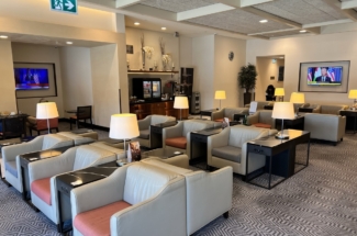 Singapore Airlines SilverKris lounge Heathrow T2 seating