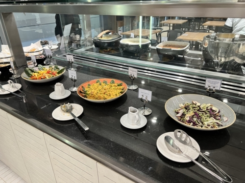 British Airways BA Lounge Johannesburg buffet salads