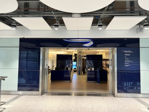 Review British Airways arrivals lounge Heathrow Airport Terminal 5