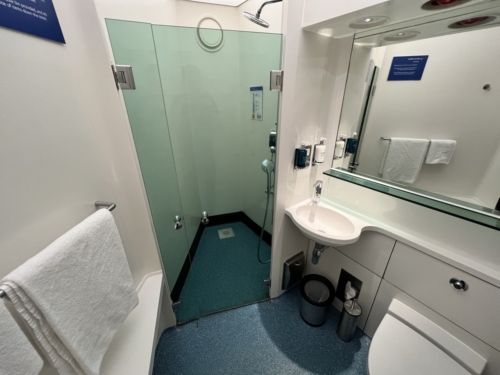 Review British Airways arrivals lounge Heathrow Airport Terminal 5 shower