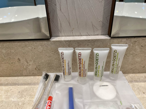 Le Meridien Ile Maurice beachfront toiletries