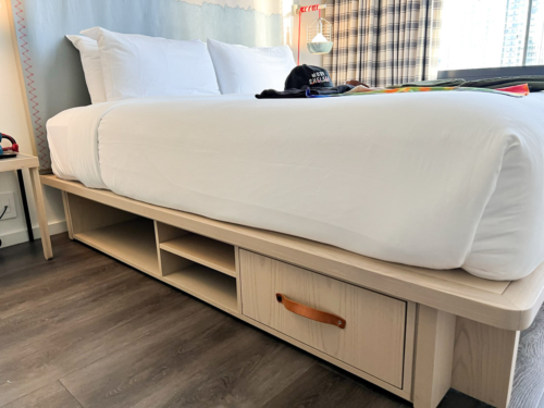 Moxy Chelsea NYC underbed storage