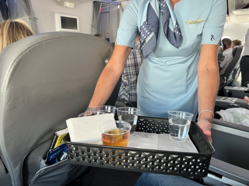 Norse Atlantic 787 Premium pre boarding drink