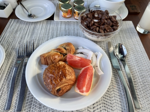 Sofitel Mauritius Imperial breakfast plate