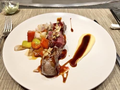 Sofitel Mauritius Imperial tepennyaki beef