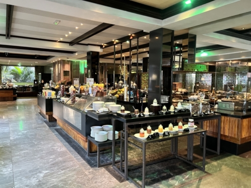 Westin Turtle Bay Mauritius breakfast buffet