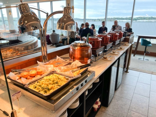 Review Plaza Premium Lounge Edinburgh Airport buffet